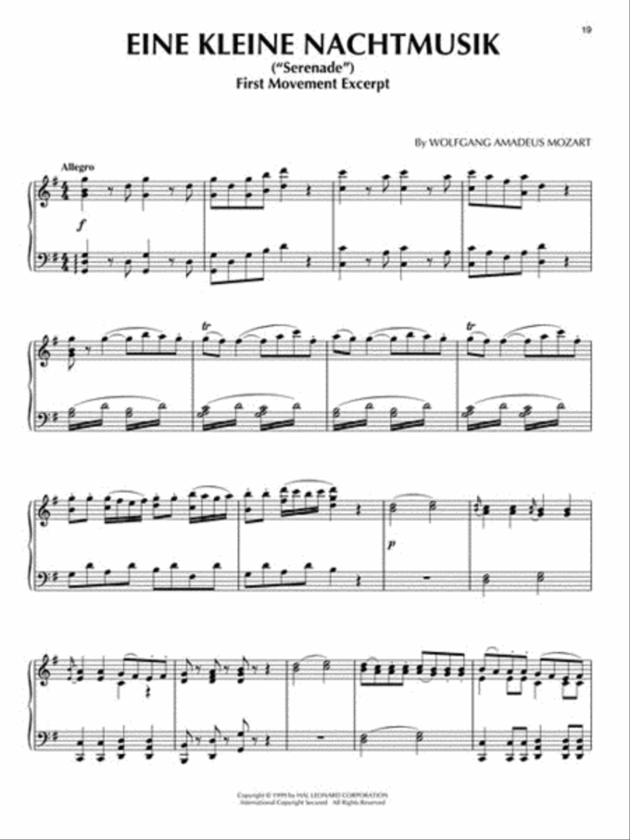 Great Classical Themes Great Classical Themes Piano Solo scores gallery preview page 3
