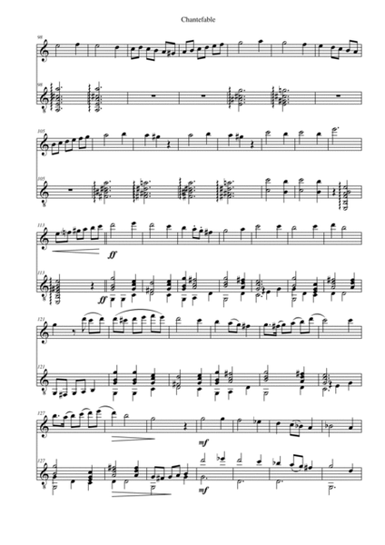 Chantefable of Aucassin and Nicolette - for flute and guitar image number null