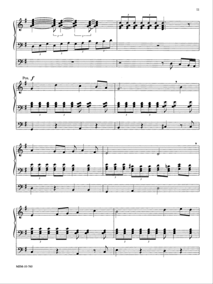 Hail Thee, Festival Day Organ scores gallery preview page 2