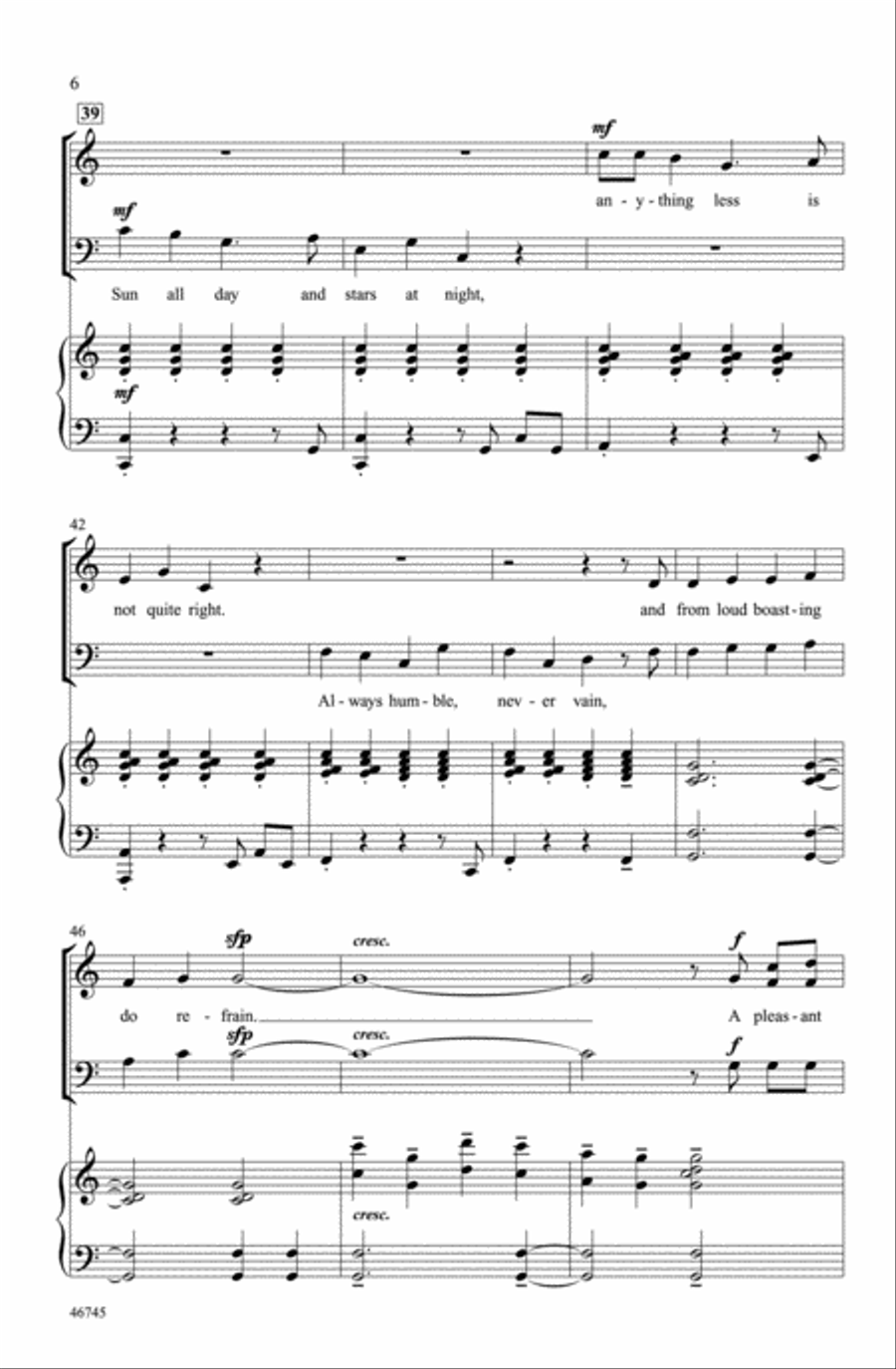 A Pleasant Life A Pleasant Life Choir scores gallery preview page 5