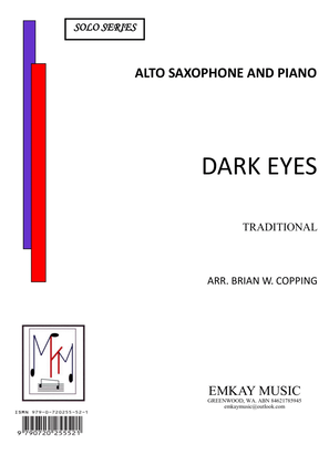 Book cover for DARK EYES – ALTO SAXOPHONE & PIANO
