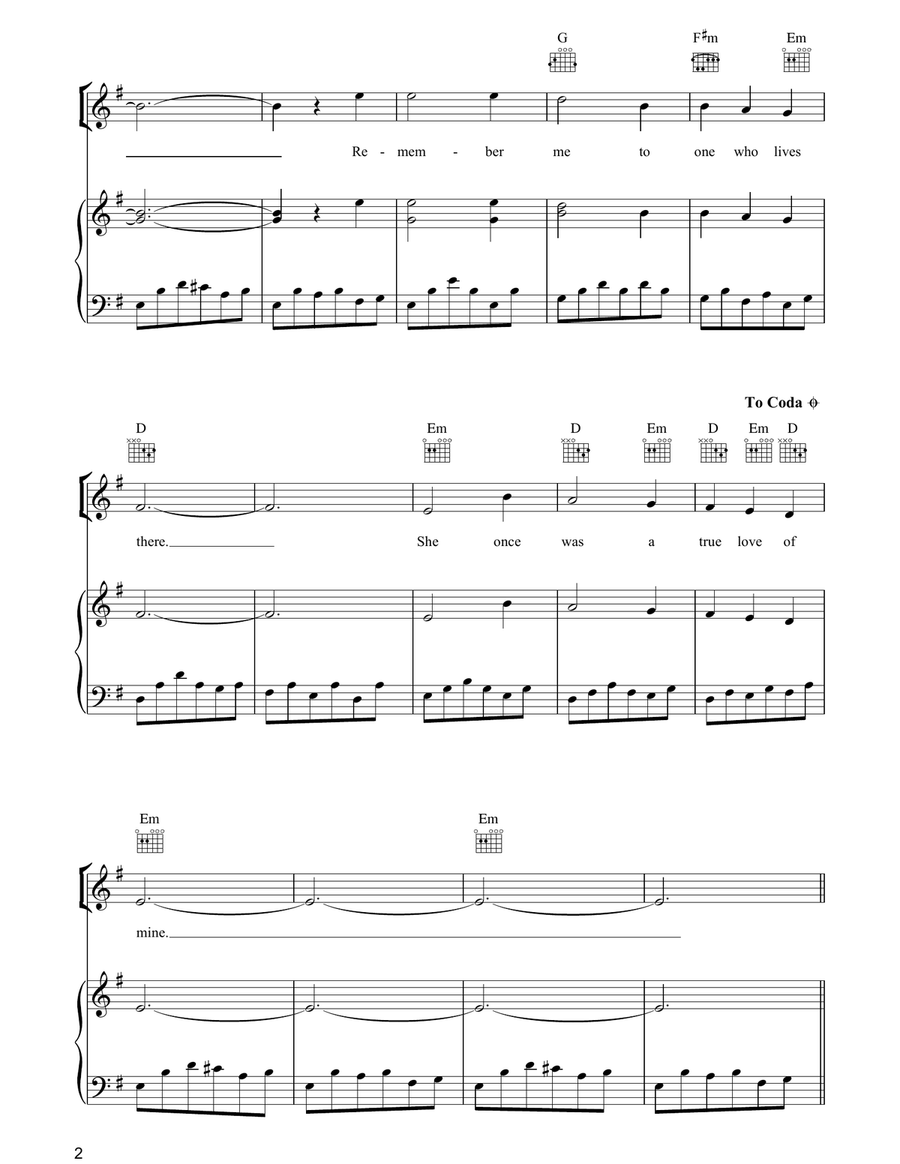 Scarborough Fair/Canticle Piano, Vocal, Guitar scores gallery preview page 2