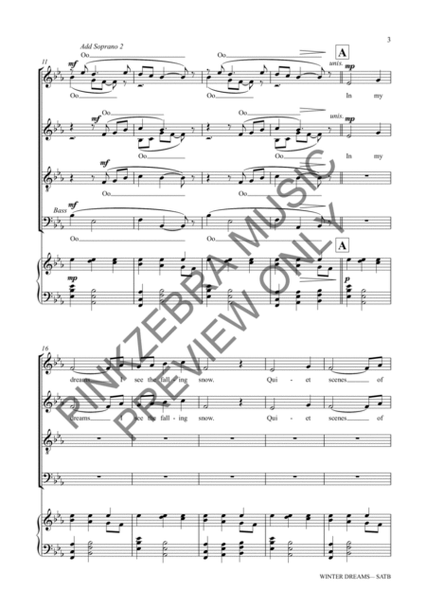 Winter Dreams SATB image number null