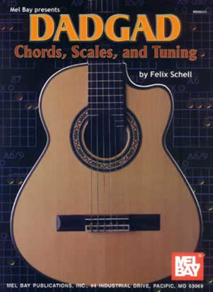 Book cover for DADGAD Chords, Scales & Tuning