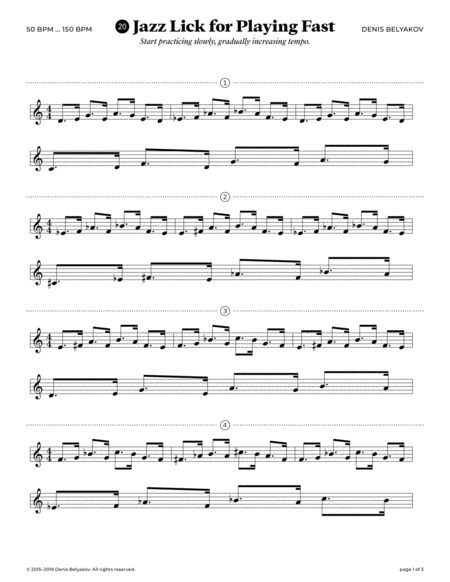 Jazz Lick #20 for Playing Fast image number null