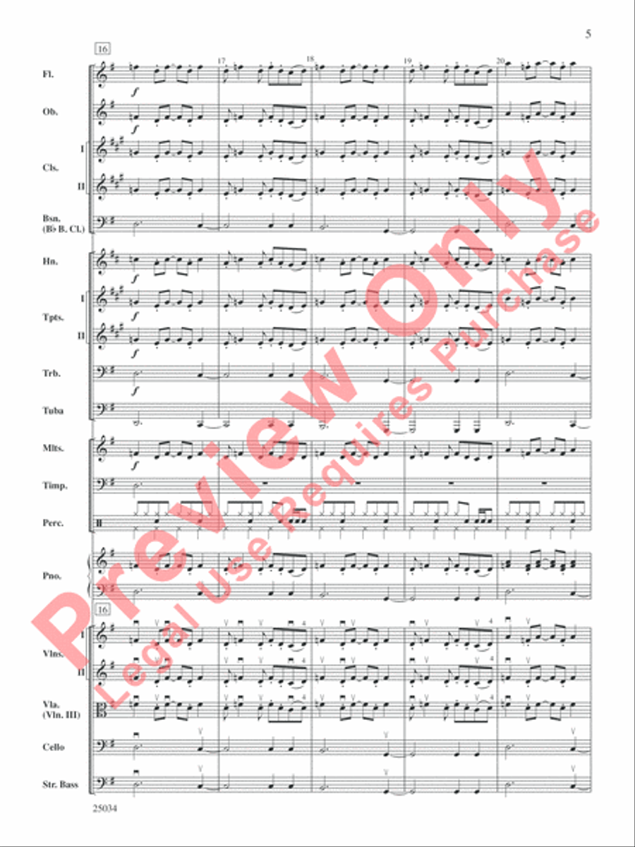 A Rockin' Halloween Full Orchestra scores gallery preview page 6
