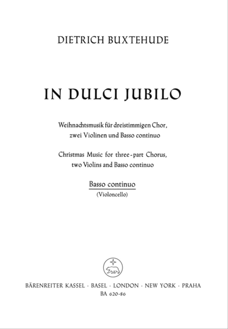 In dulci jubilo BuxWV 52 Cello Solo scores gallery preview page 1