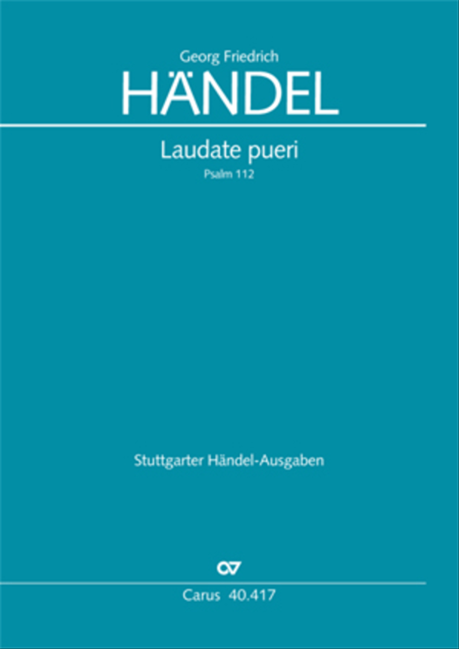 Laudate pueri Orchestra scores gallery preview page 1