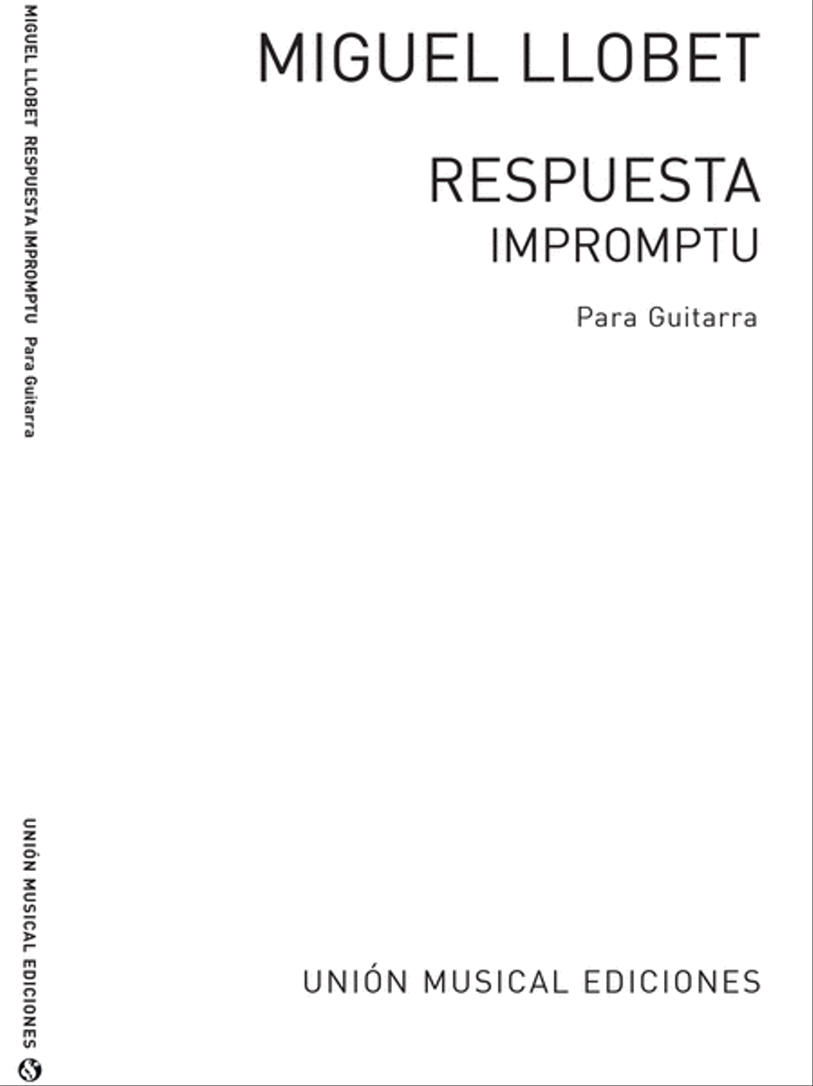 Respuesta Impromptu Acoustic Guitar scores gallery preview page 1