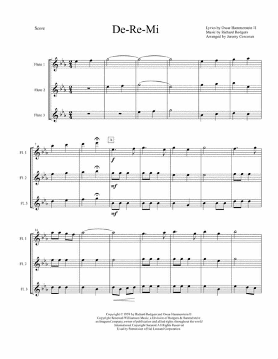 Do-Re-Mi Woodwind Trio scores gallery preview page 2