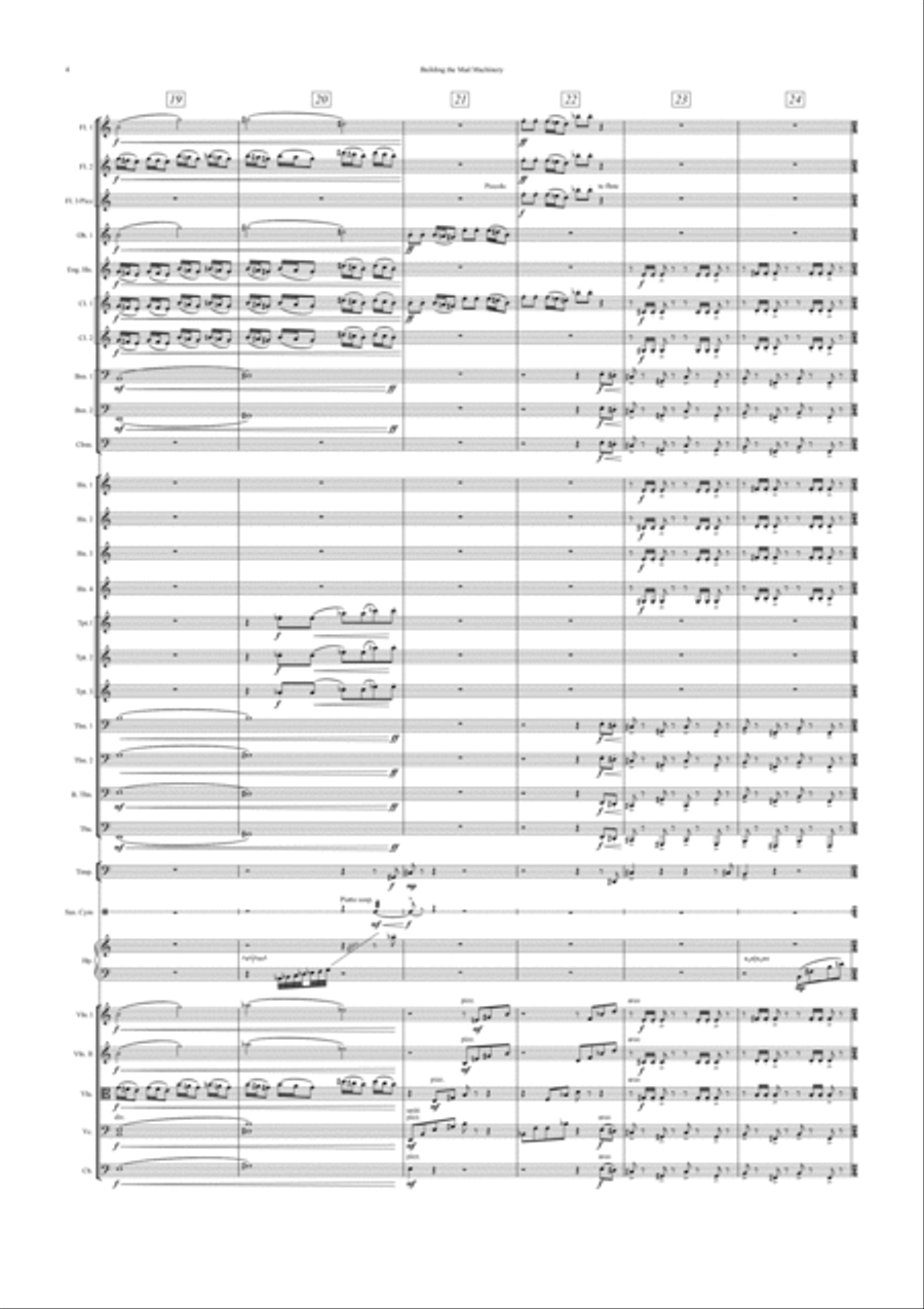 Building the Mad Machinery - Study Score Full Orchestra scores gallery preview page 6