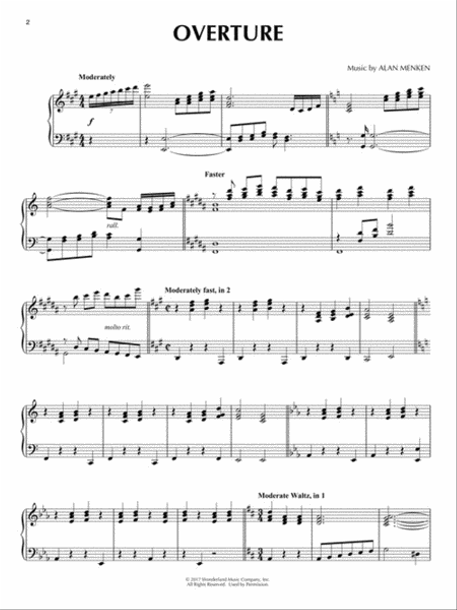 Beauty and the Beast Piano Solo scores gallery preview page 3