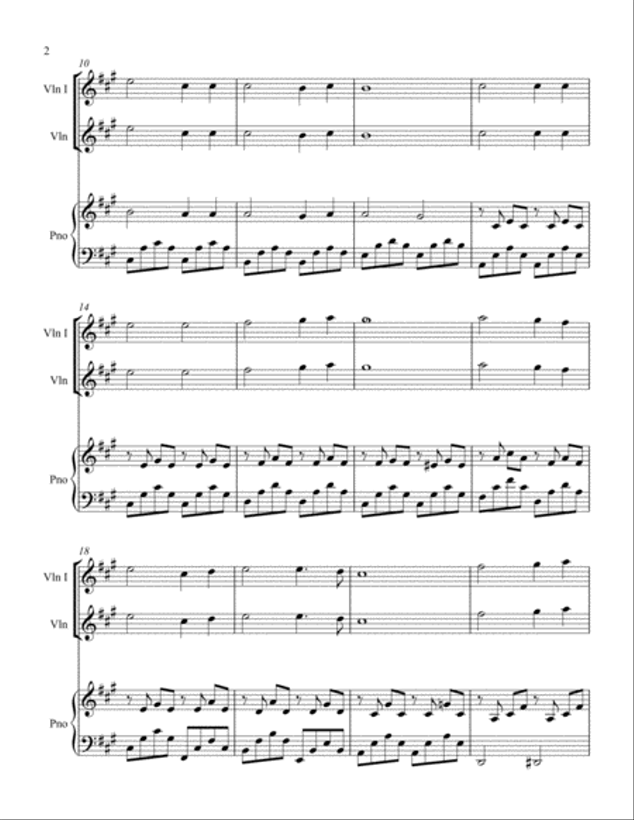 Nearer Still Nearer Violin Solo scores gallery preview page 2