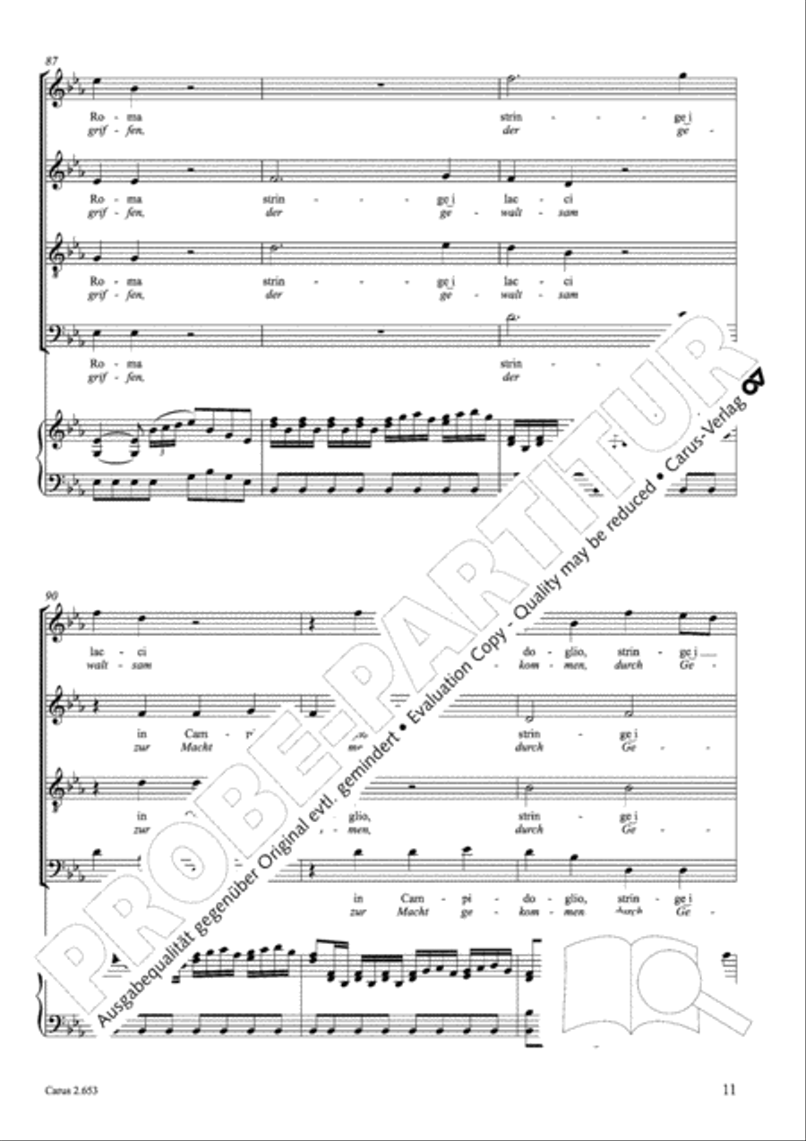 Choral collection Great Opera Choruses - Mozart * Haydn (choir & piano) Choir scores gallery preview page 22