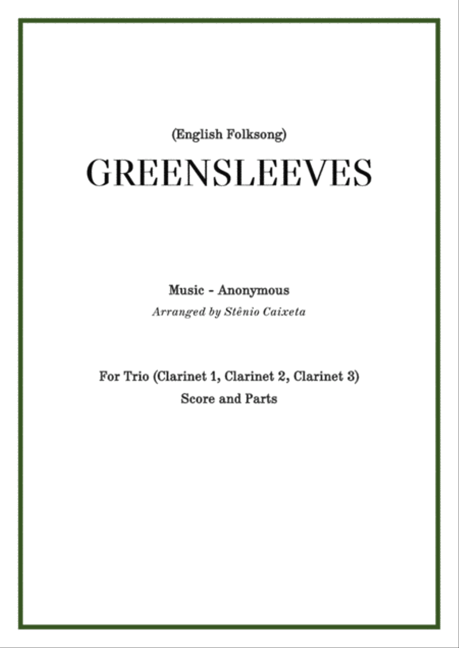 GREENSLEEVES Clarinet Solo scores gallery preview page 2