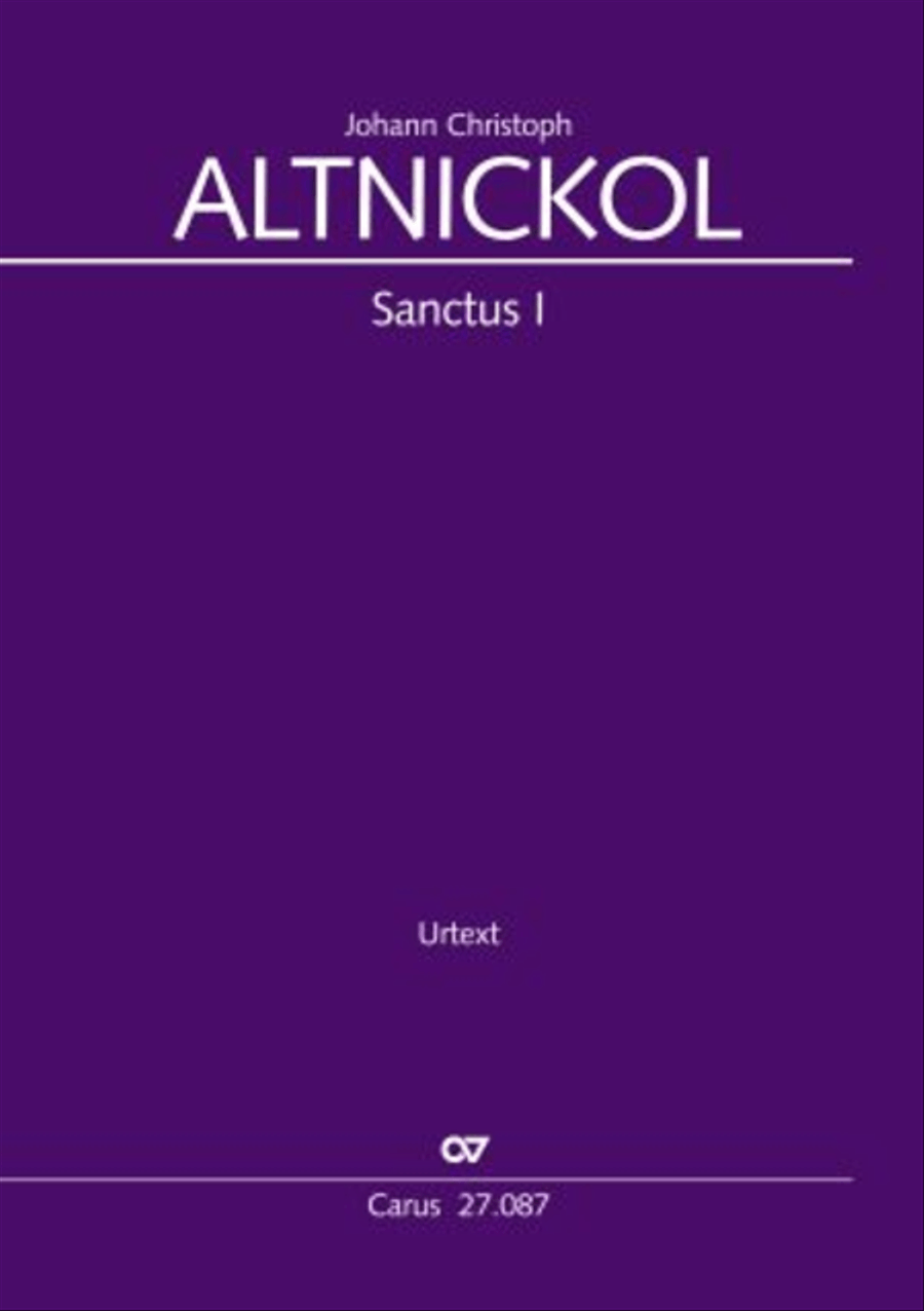 Sanctus I Unison Choir scores gallery preview page 1