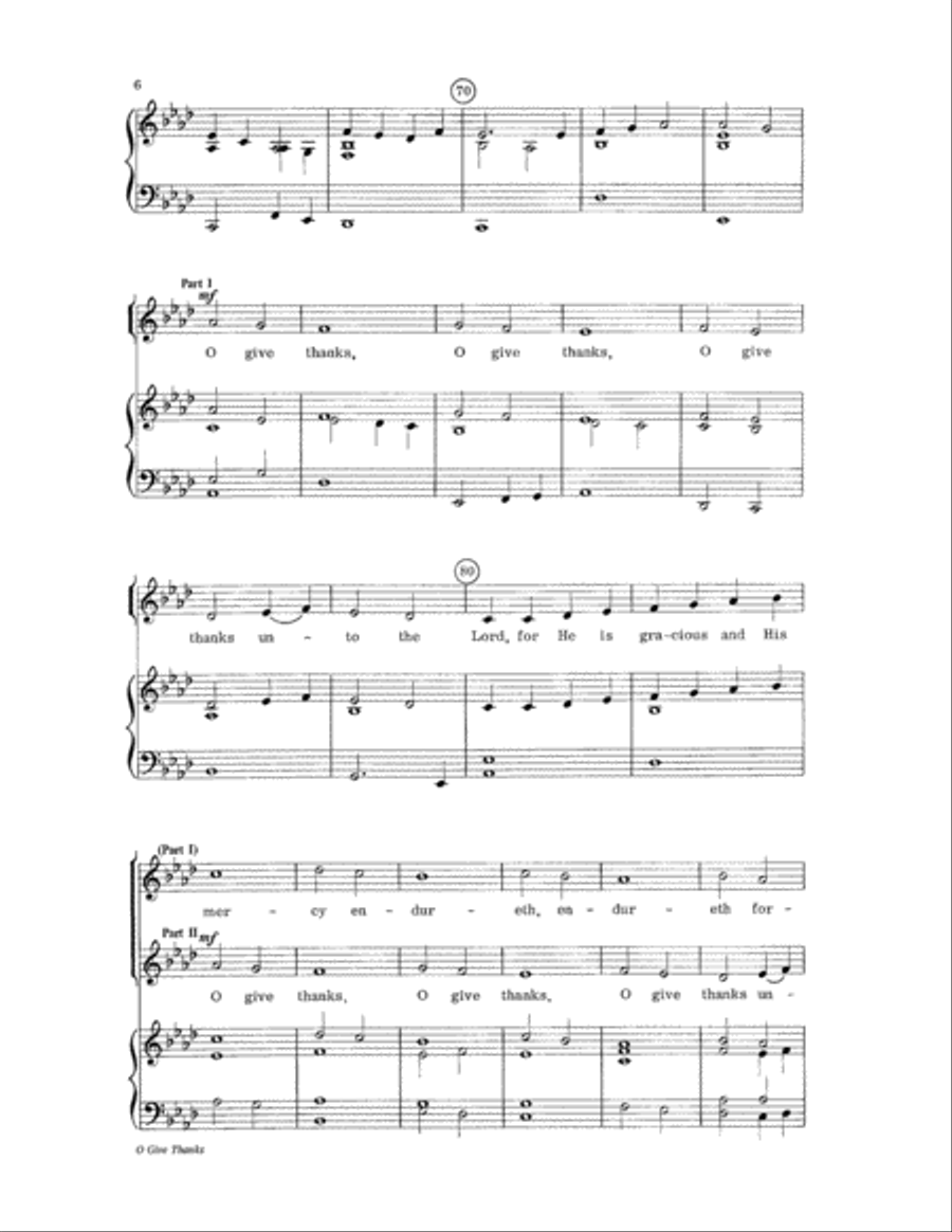 O Give Thanks 2-Part scores gallery preview page 6