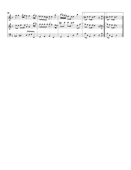 Trio sonata, Op.2, no.2 (arrangement for 3 recorders)
