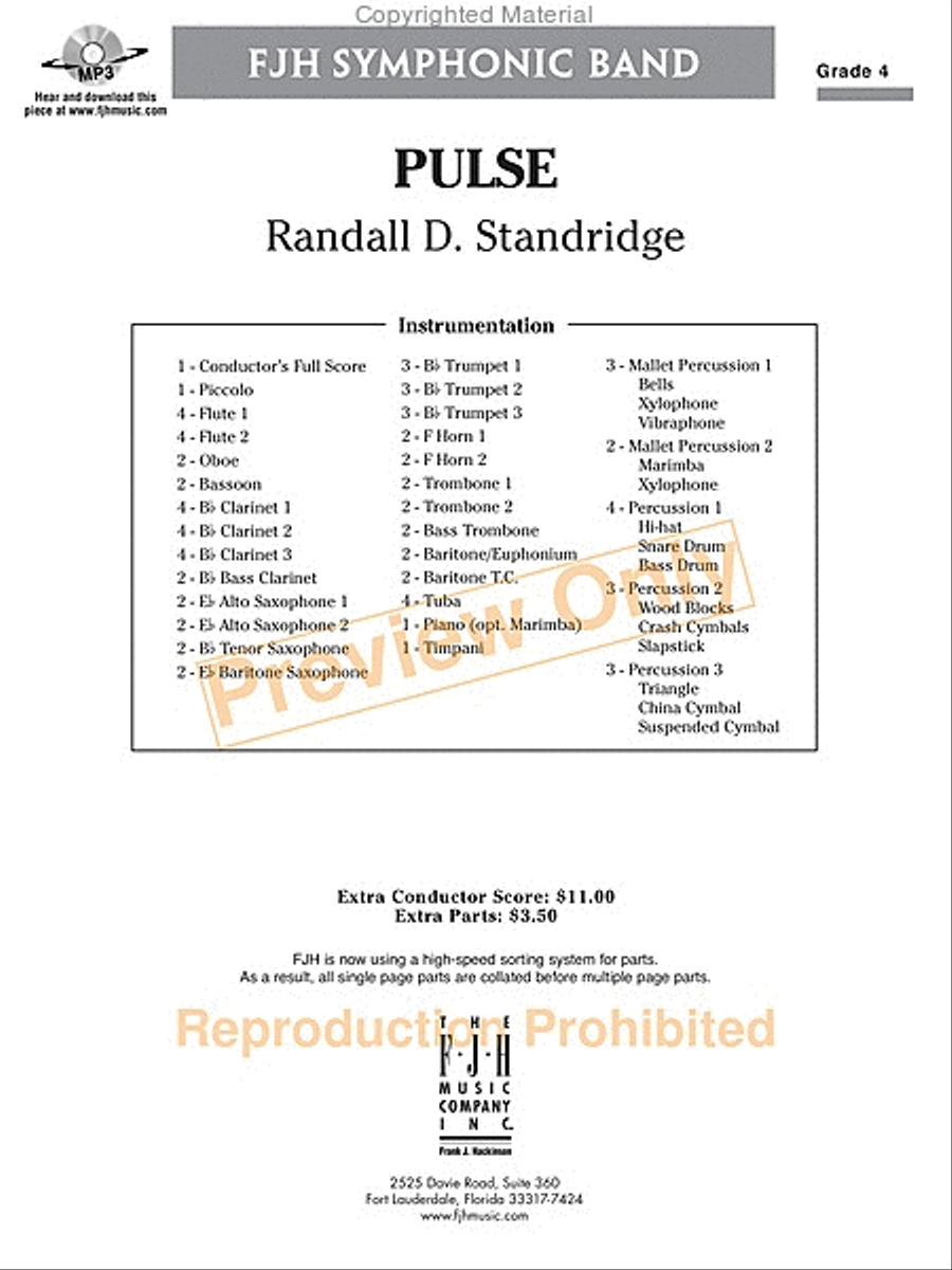 Pulse Pulse Concert Band scores gallery preview page 2