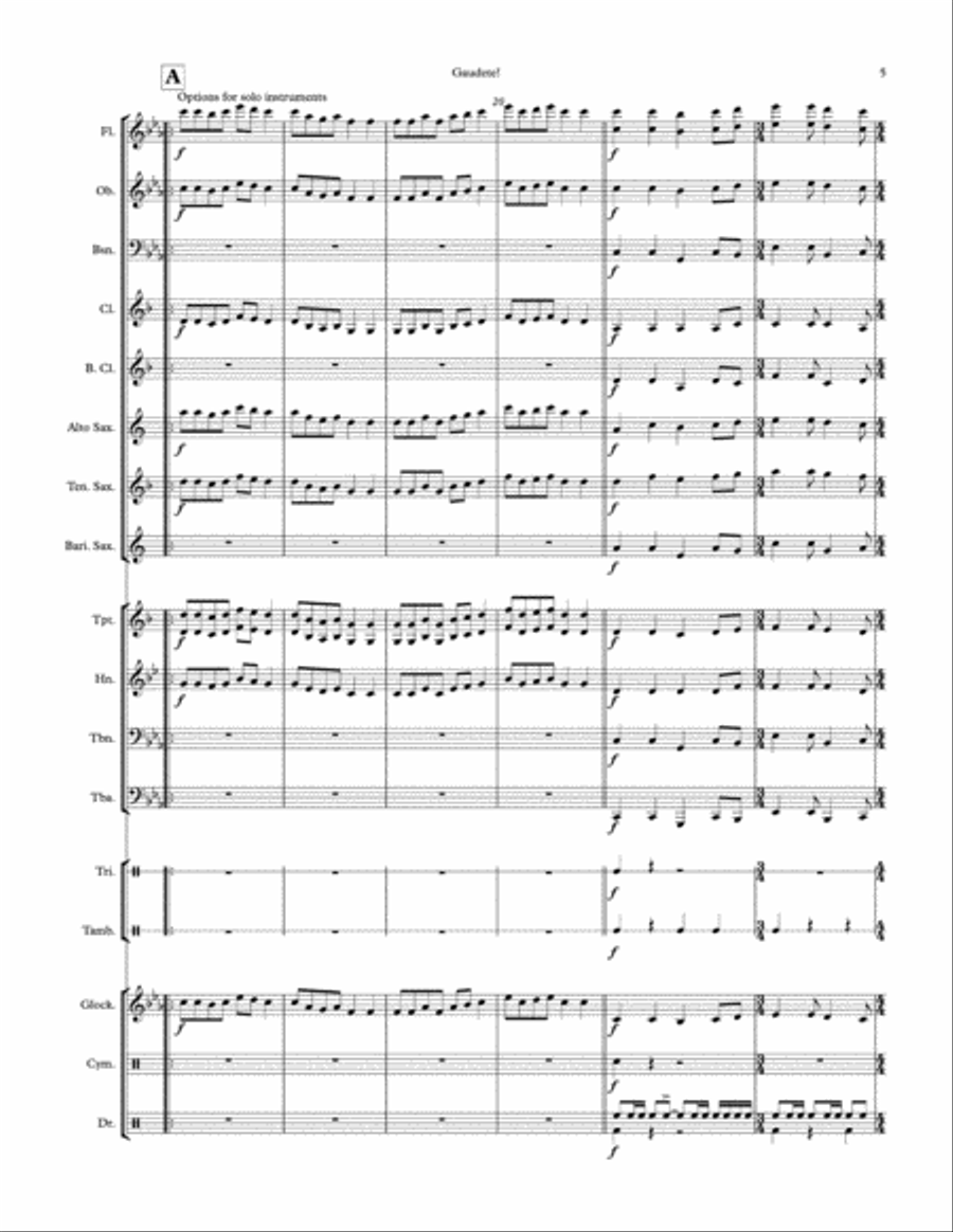 Gaudete! Concert Band scores gallery preview page 5