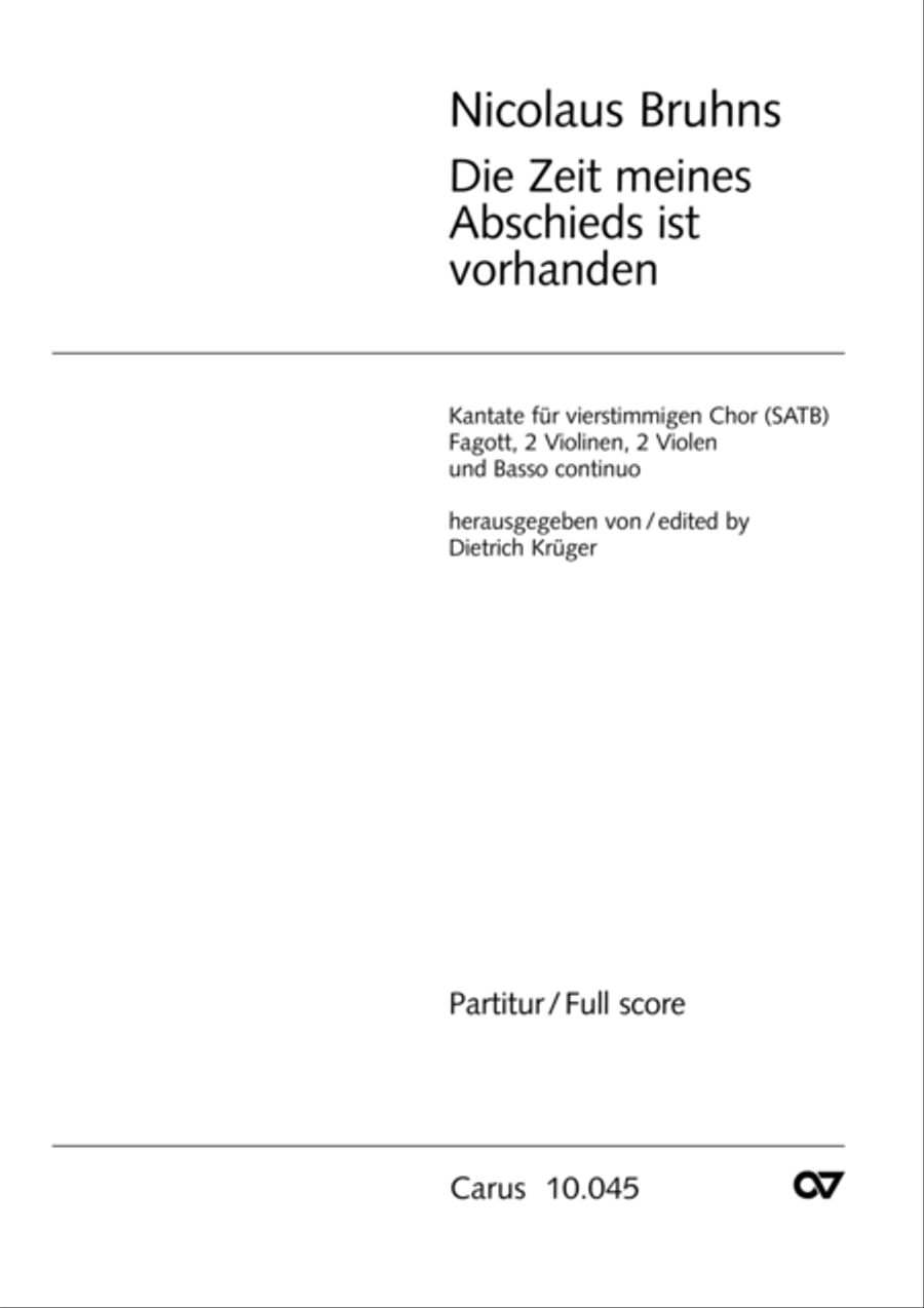 Die Zeit meines Abschieds ist vorhanden 4-Part scores gallery preview page 2