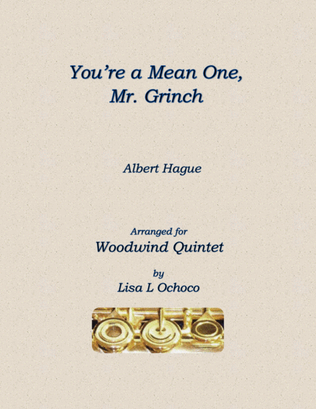 Book cover for You're A Mean One, Mr. Grinch