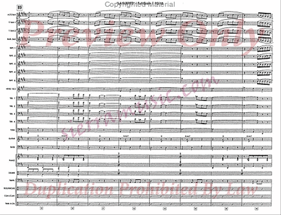 La Suerte De Los Tontos Jazz Ensemble scores gallery preview page 13