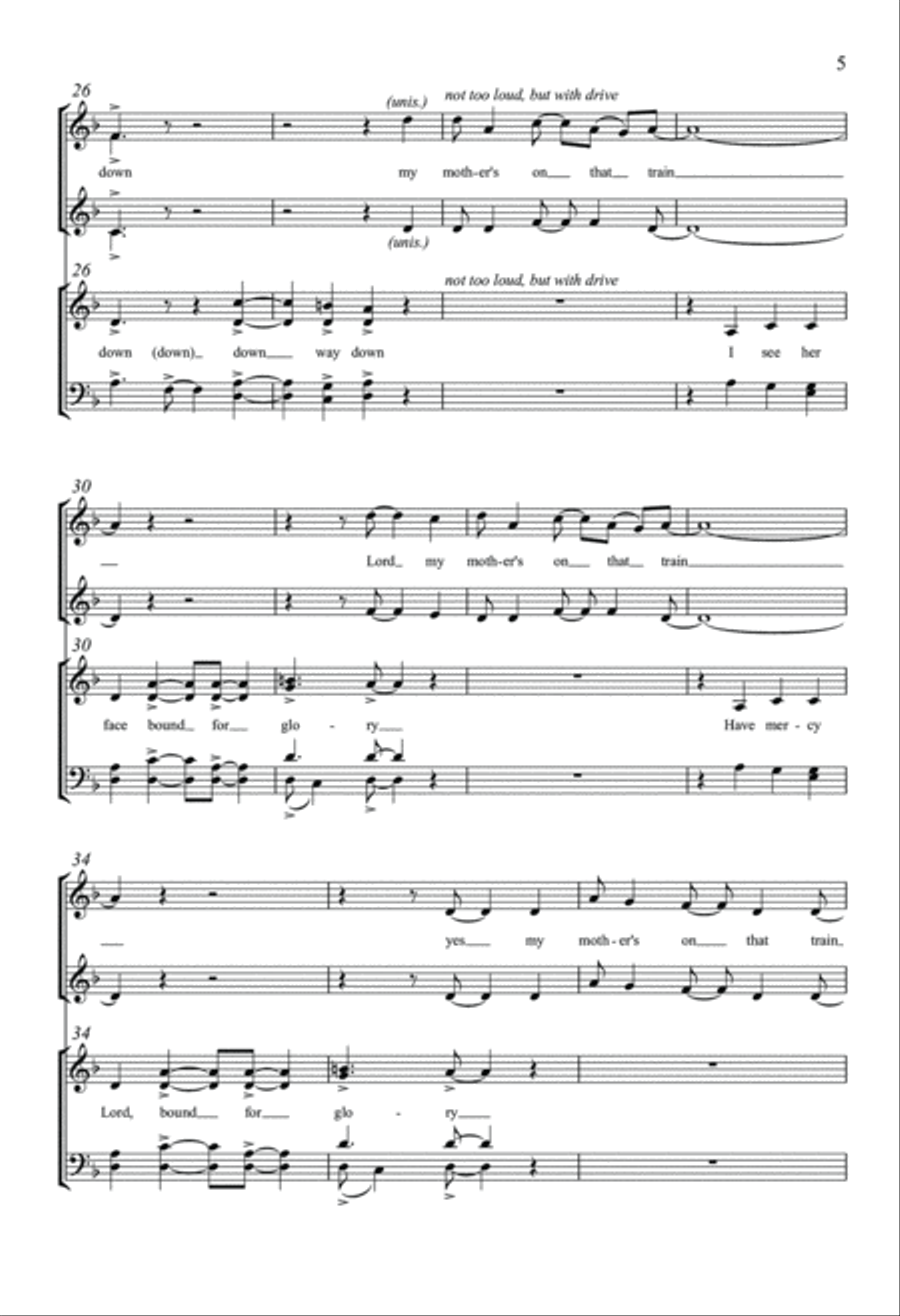 Heaven Bound Train 4-Part scores gallery preview page 5
