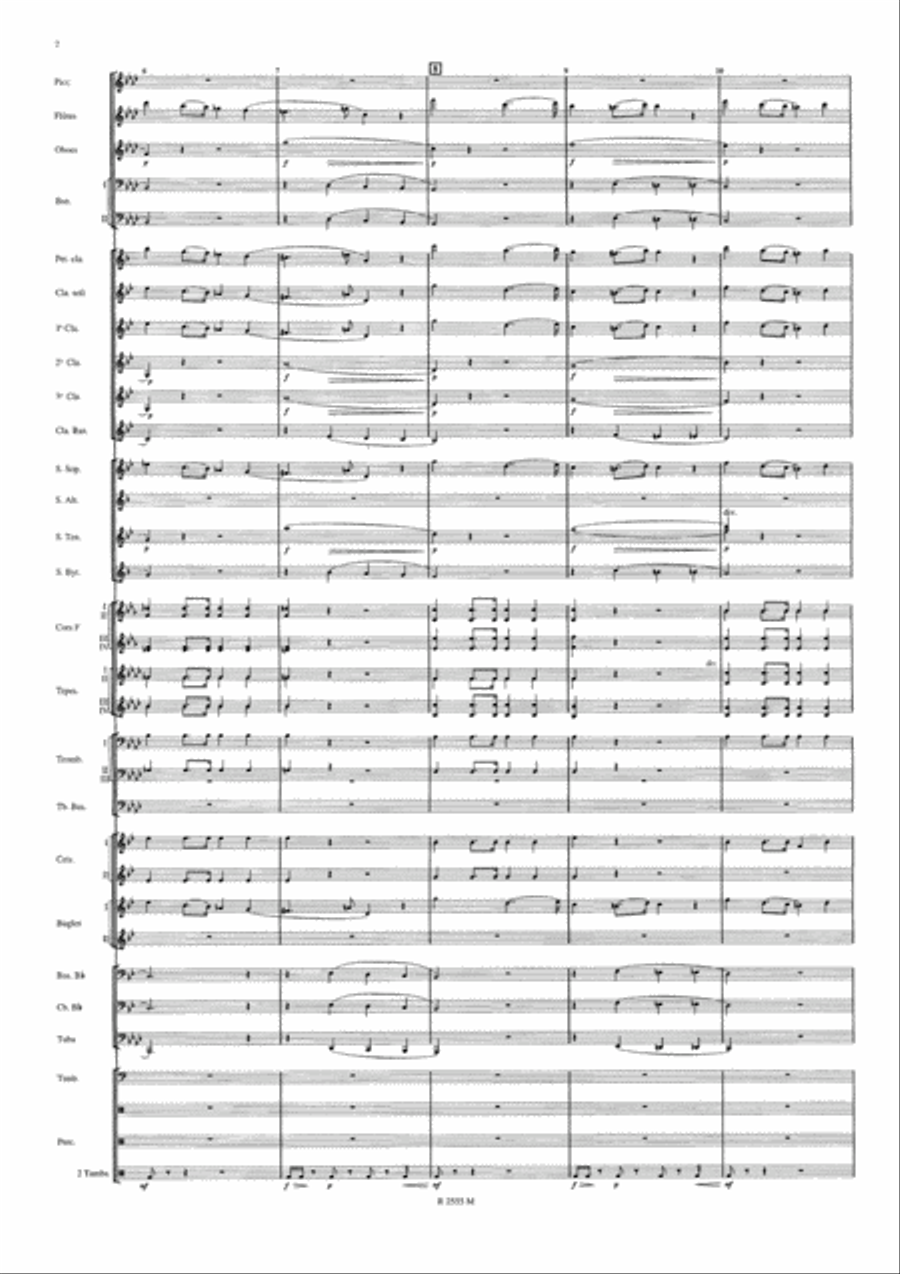 Symphonie Funebre et Triomphale Concert Band scores gallery preview page 3