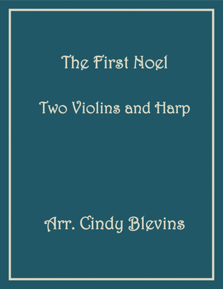 Book cover for The First Noel, Two Violins and Harp