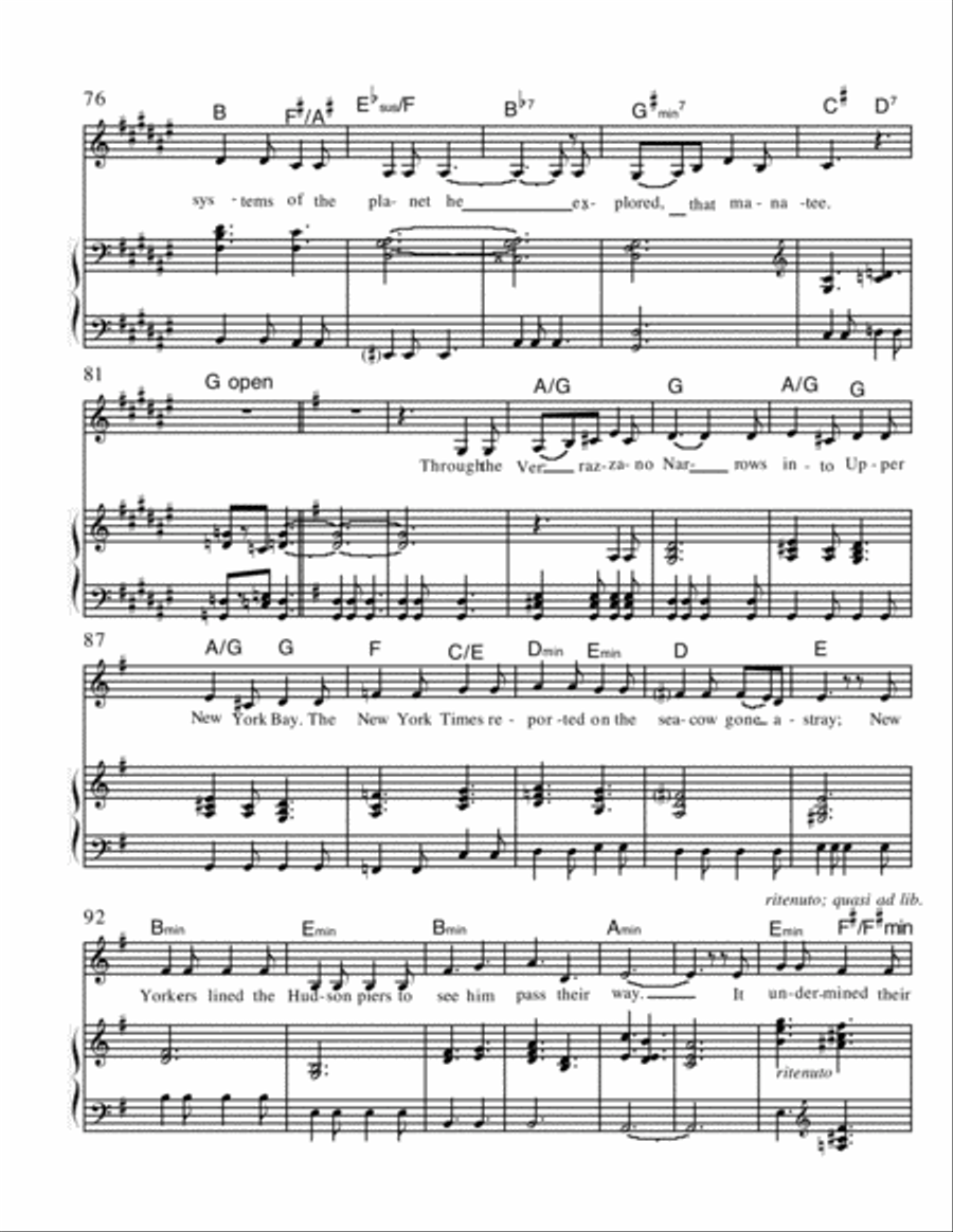 The Voyage of the Manatee Voice scores gallery preview page 5