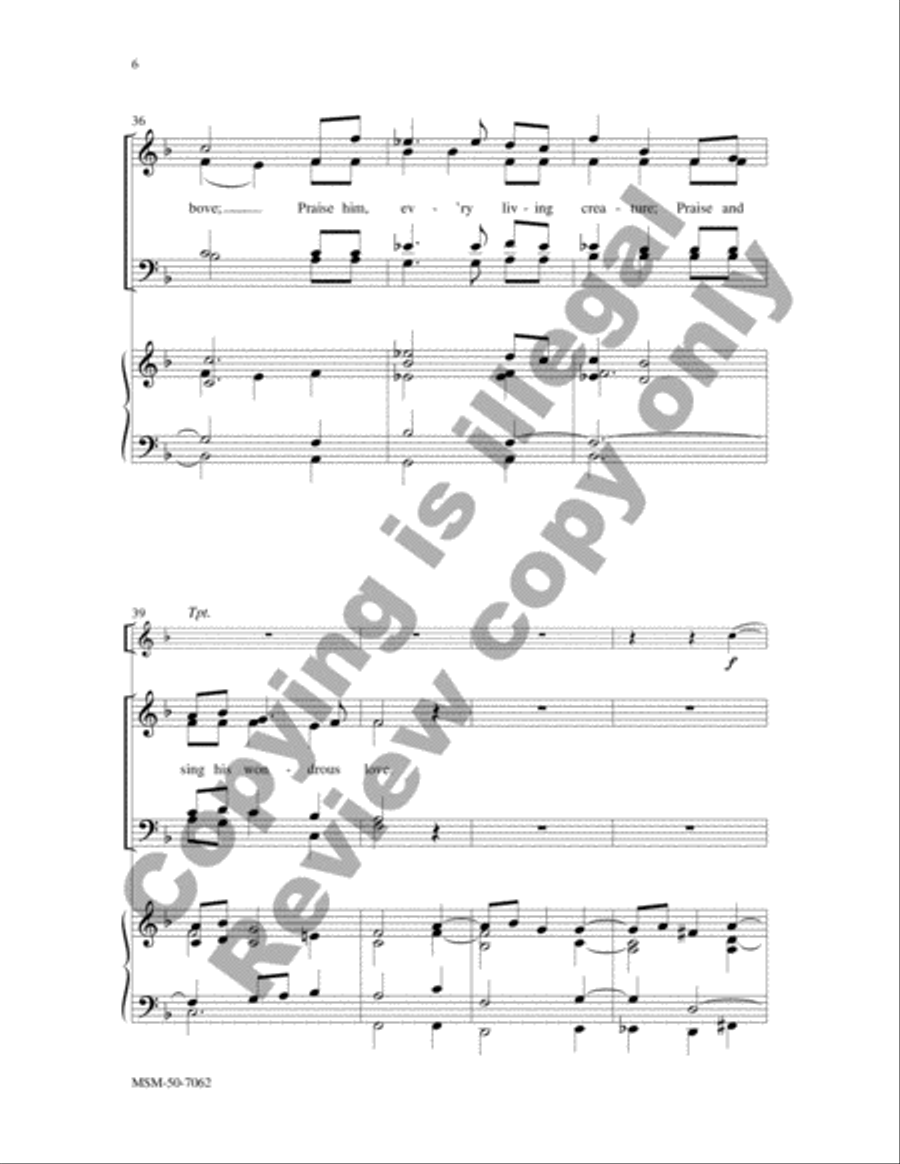 Sing and Praise His Wondrous Love image number null