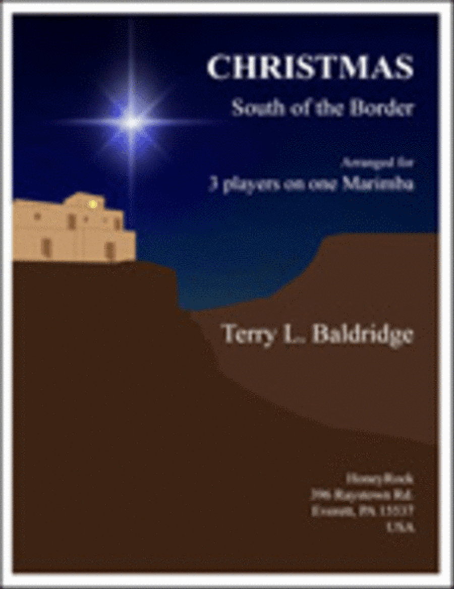 Christmas - South of the Border: for 3 players on one marimba Marimba scores gallery preview page 1
