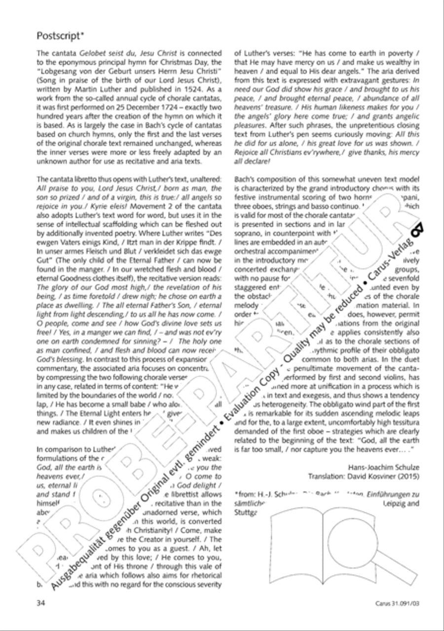 All praise to you, Lord Jesus Christ (Gelobet seist du, Jesu Christ) 4-Part scores gallery preview page 35