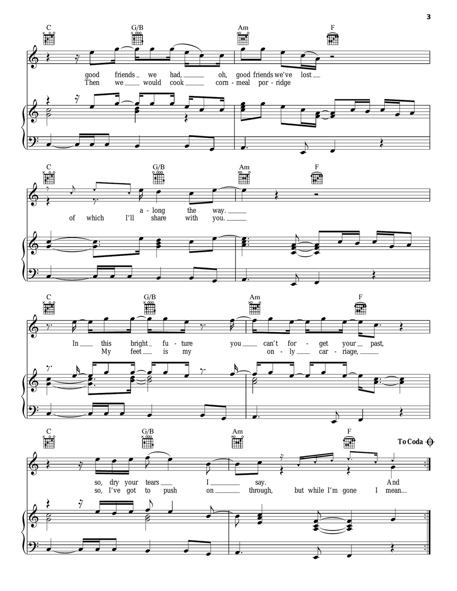 No Woman No Cry No Woman No Cry Piano, Vocal, Guitar scores gallery preview page 3