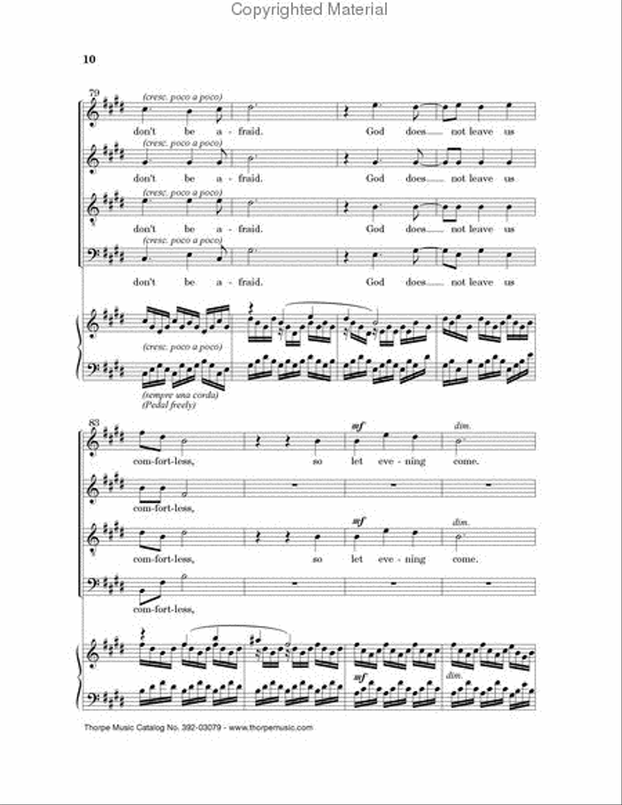 Let Evening Come Let Evening Come 4-Part scores gallery preview page 7
