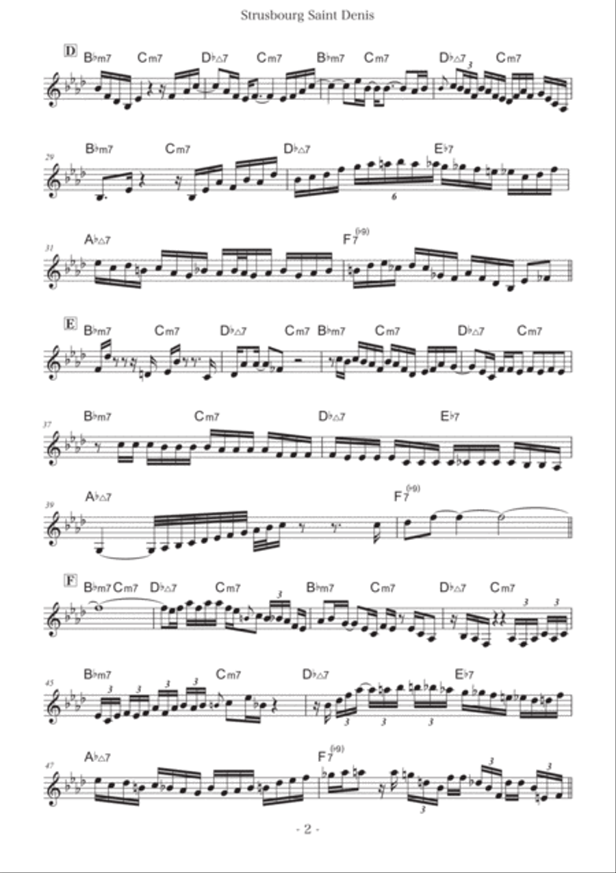 Strasbourg / St. Denis Piano, Vocal, Guitar scores gallery preview page 2