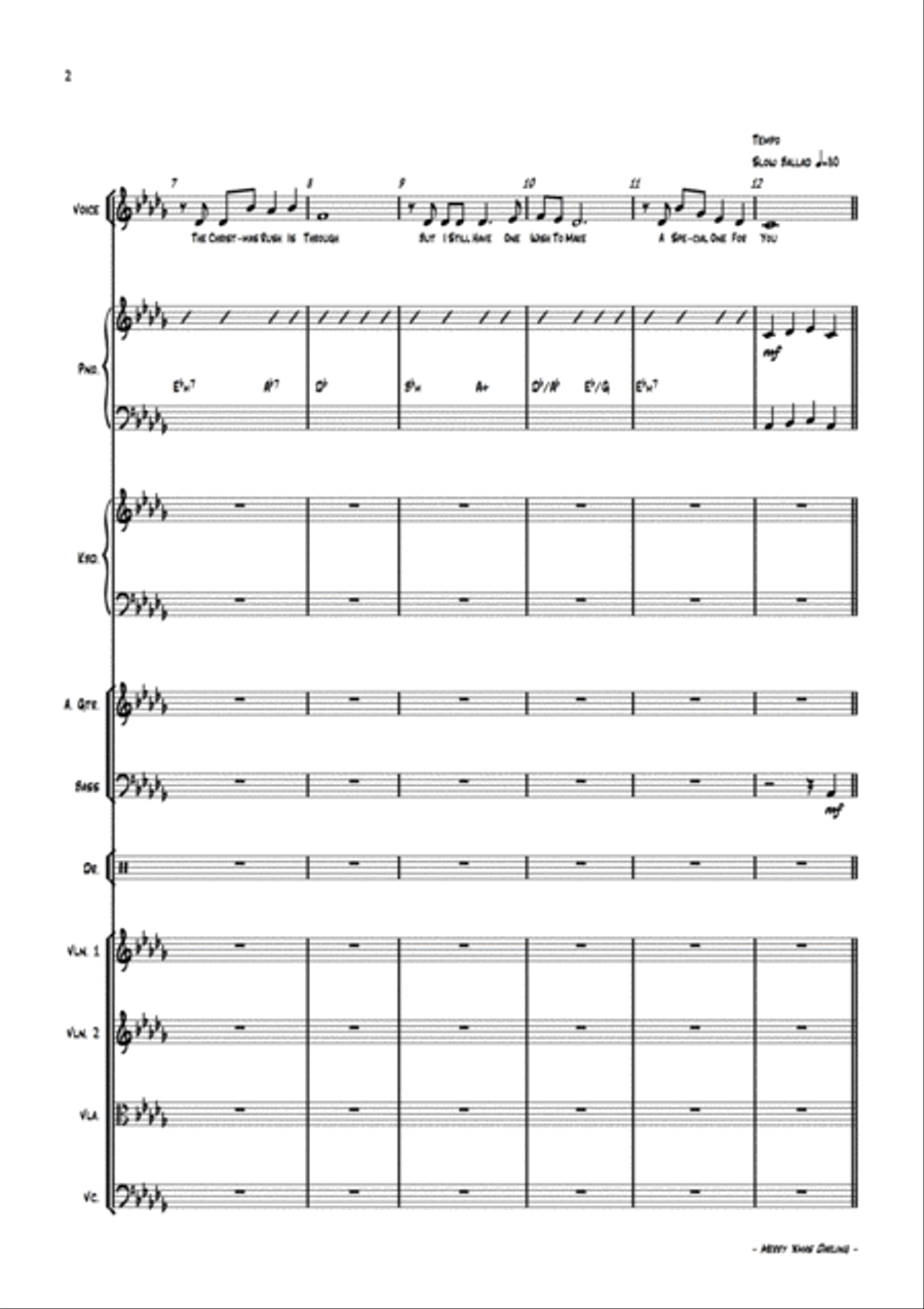 Merry Christmas, Darling Merry Christmas, Darling Chamber Orchestra scores gallery preview page 5