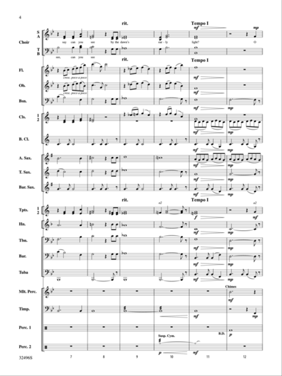 America: The Spirit Lives On! (for Band and Optional Choir) Concert Band scores gallery preview page 3