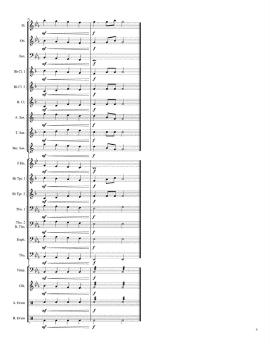 Royal Succession Royal Succession Concert Band scores gallery preview page 5