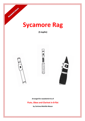 Book cover for Sycamore Rag (flute, oboe, clarinet trio)