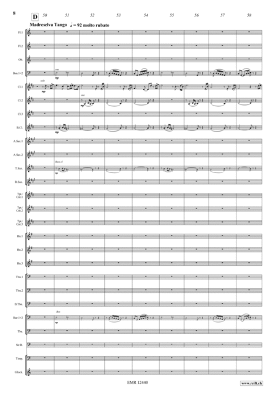 Il Postino Concert Band scores gallery preview page 8