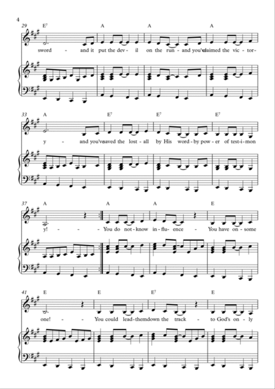 Power Of Testimony Voice scores gallery preview page 4
