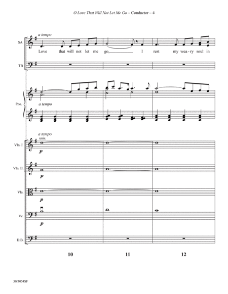 O Love That Will Not Let Me Go - Instrumental Ensemble Score and Parts - Digital
