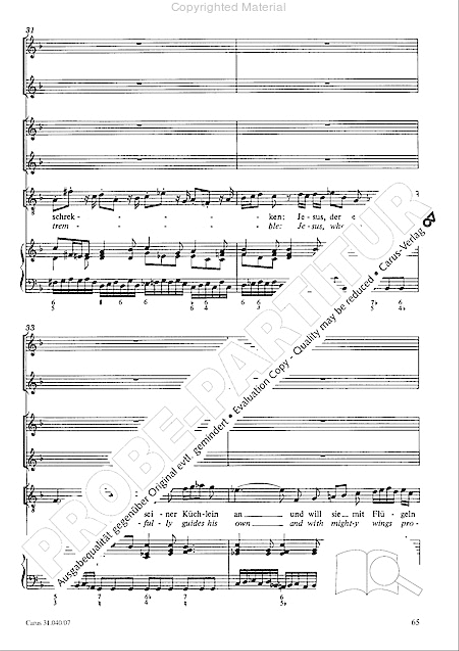 Christ was manifested for this purpose (Dazu ist erschienen der Sohn Gottes) ATB scores gallery preview page 67