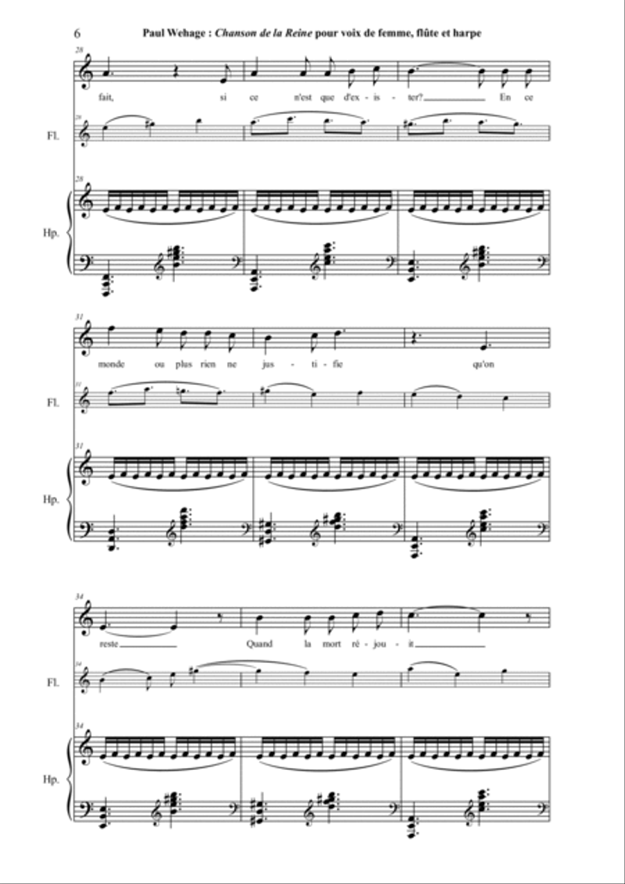 Chanson de la Reine : Marie-Antoinette à la Consiergerie Chamber Music scores gallery preview page 6