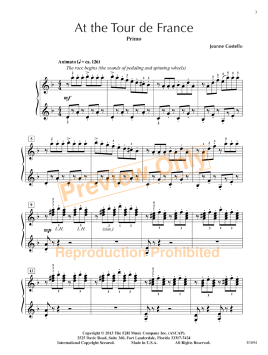 At the Tour de France Small Ensemble scores gallery preview page 4