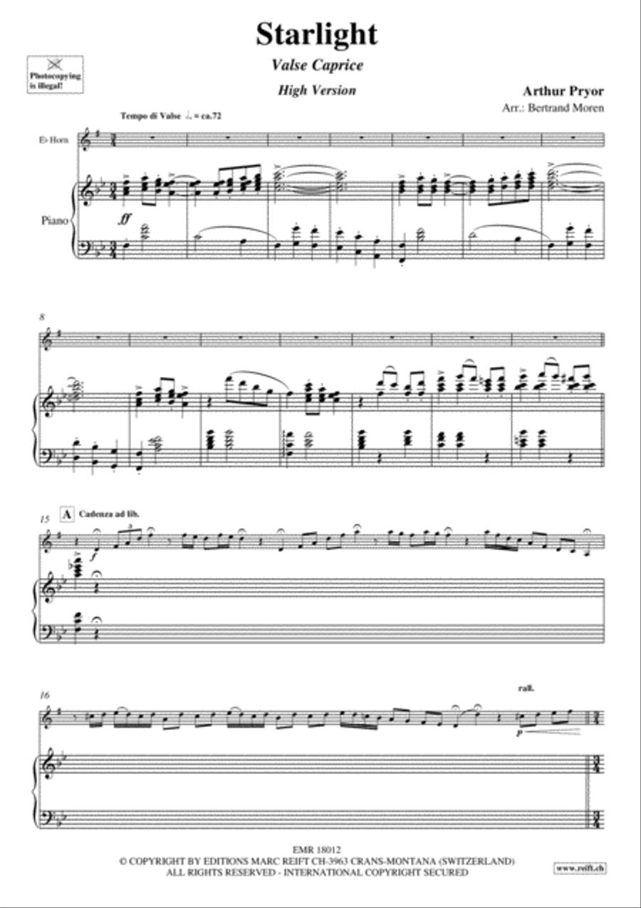 Starlight Starlight Horn scores gallery preview page 3