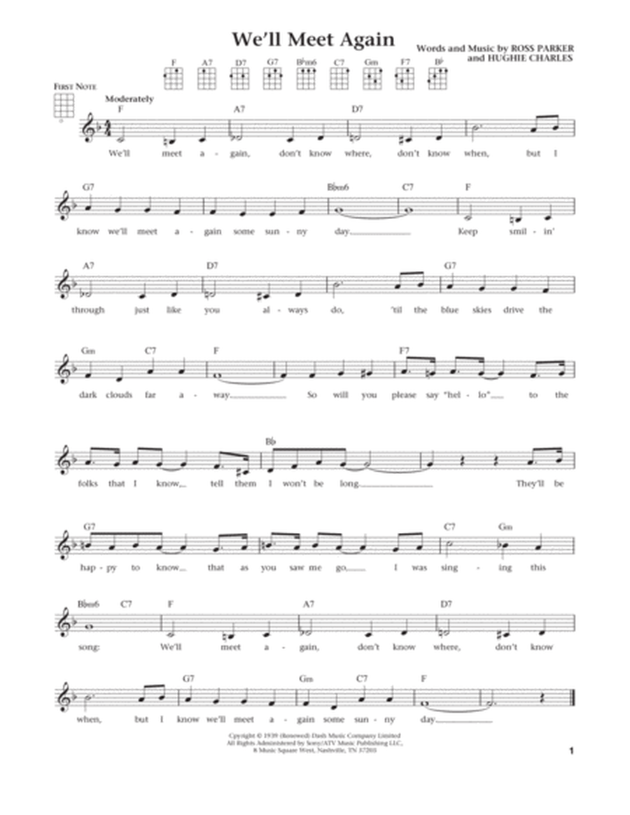 We'll Meet Again (from The Daily Ukulele) (arr. Liz and Jim Beloff)