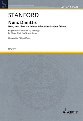 Book cover for Nunc Dimittis, Op. 115 - Herr, nun lasst du deinen Diener in Frieden fahren